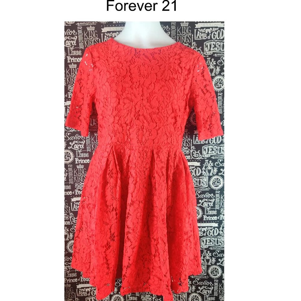 Forever 21 Girls Lace Dress Sz 13/14